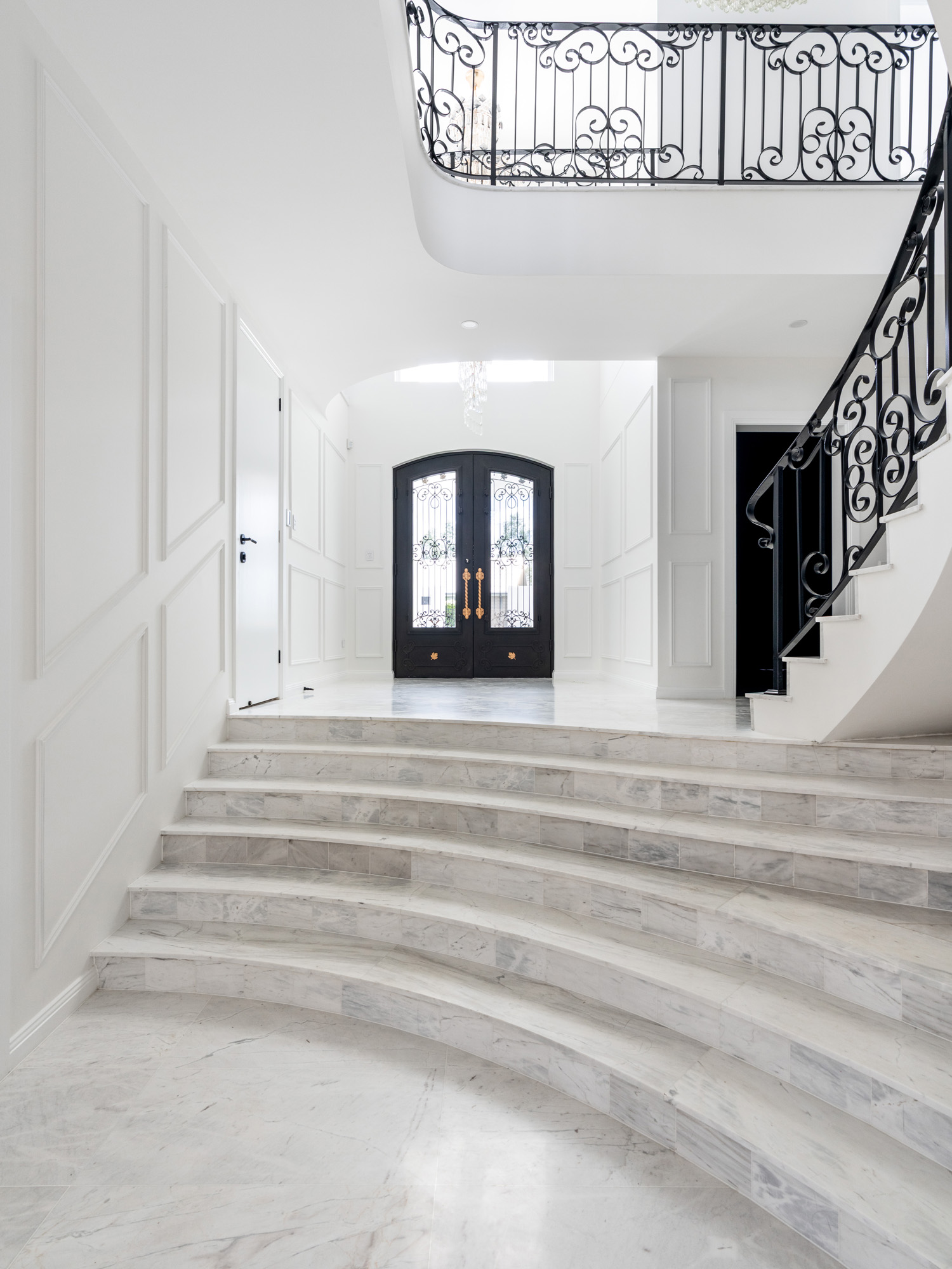 Wrought iron staircase