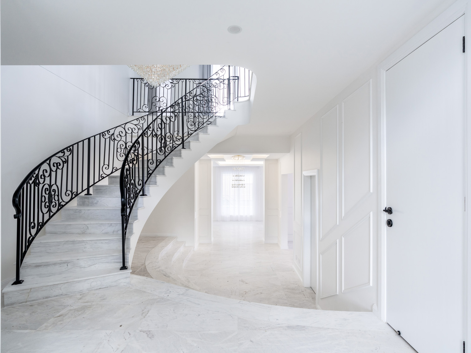 Wrought iron staircase