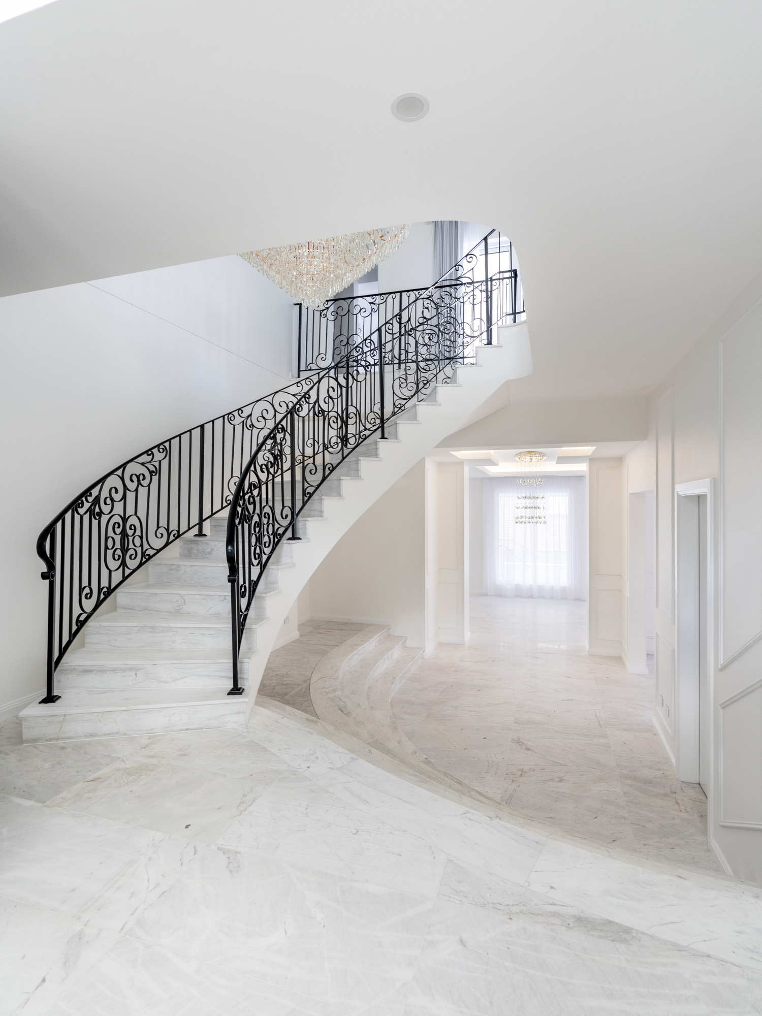 Wrought iron staircase
