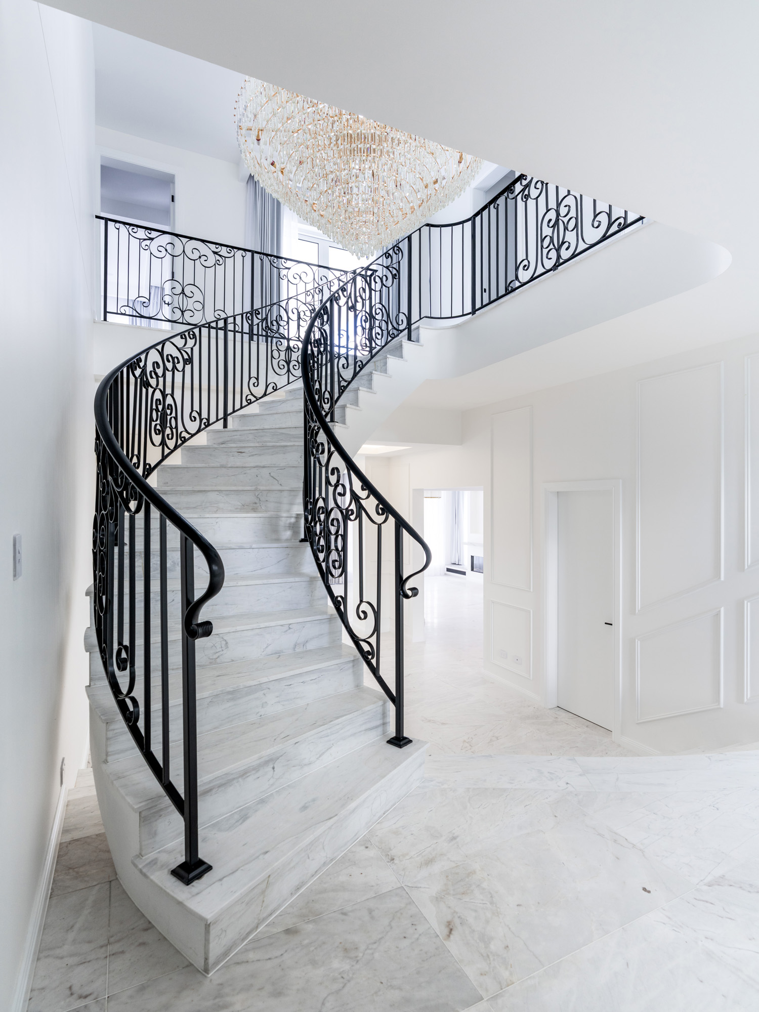 Wrought iron staircase
