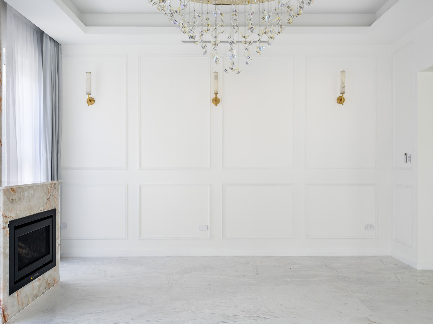 Fireplace Lounge Wainscoting