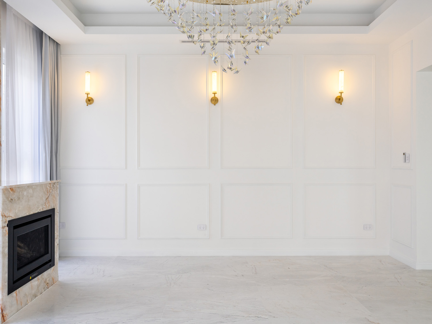 Fireplace Lounge Wainscoting