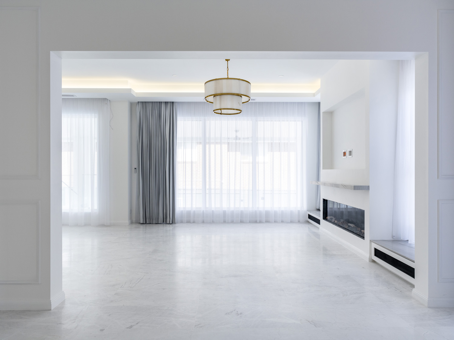 Fireplace Lounge Wainscoting