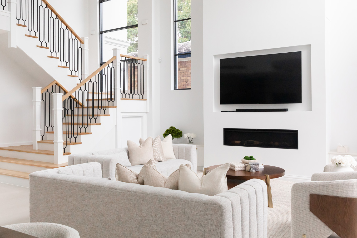 Living Room Open Plan Staircase