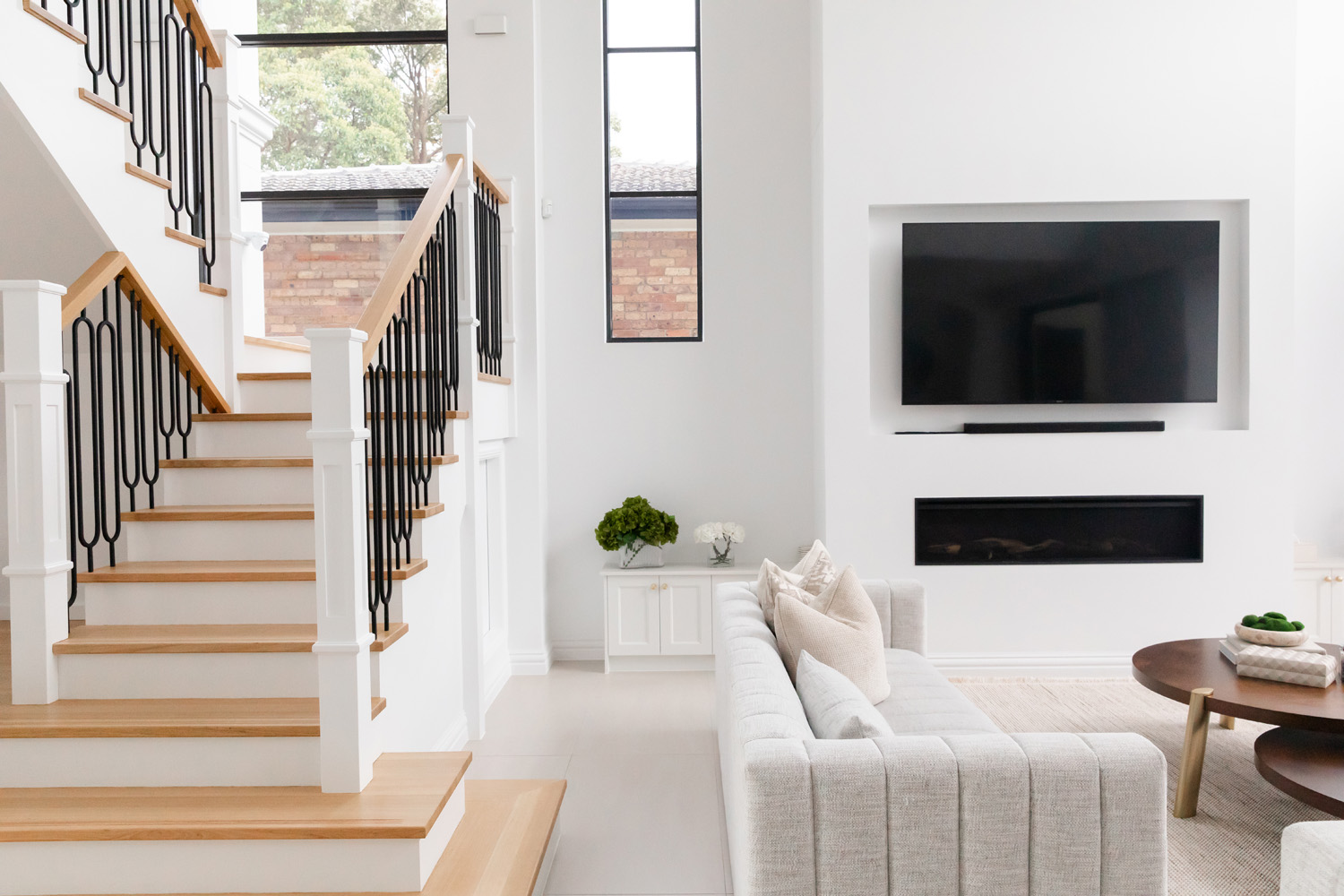 Living Room Open Plan Staircase