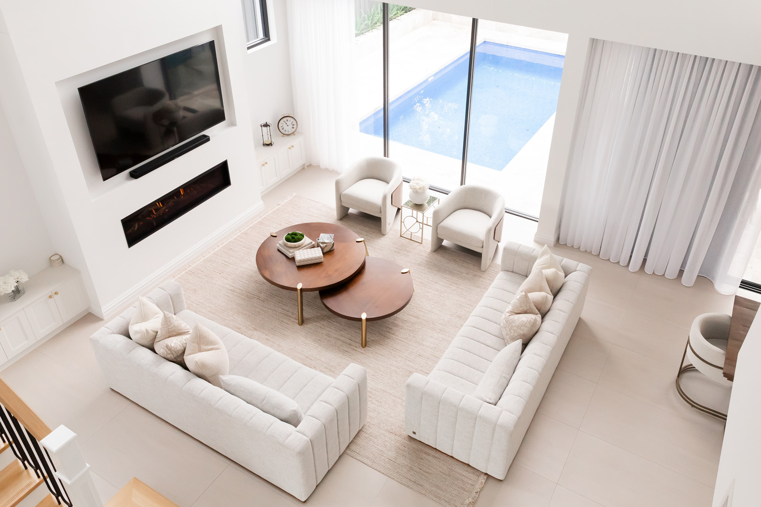 Open Plan Void Lounge DIning Kitchen