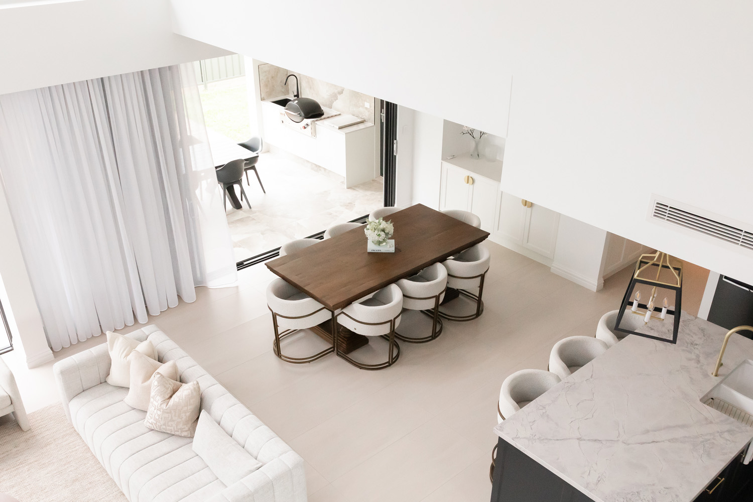 Open Plan Void Lounge DIning Kitchen