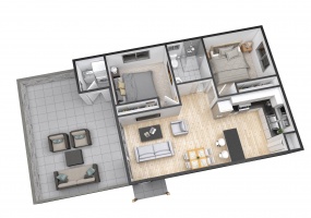 Address not available!,2 Bedrooms Bedrooms,1 BathroomBathrooms,Granny Flat,1087